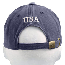 Load image into Gallery viewer, USA Flag Embroidered Baseball Cap - Navy