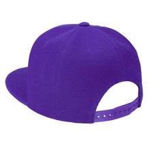 Load image into Gallery viewer, Hip Hop Style Snapback Hat Flat Bill Adjustable Size - Purple