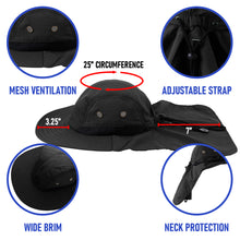 Load image into Gallery viewer, Outdoor Sun Hat - Black