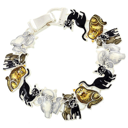 Cat Magnetic Closured Bracelet