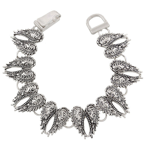 Angel Wing Magnetic Closured Bracelet