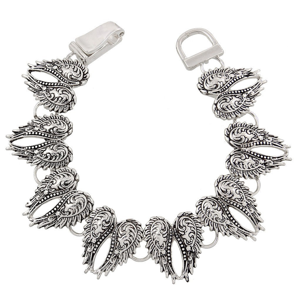 Angel Wing Magnetic Closured Bracelet