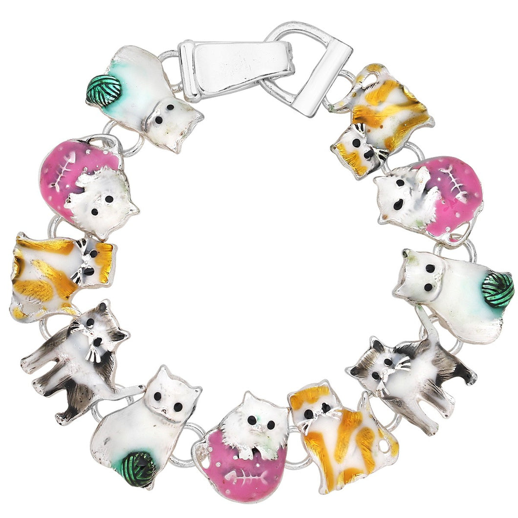 Cat Magnetic Closured Bracelet