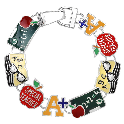 Teacher Theme Magnetic Closured Bracelet