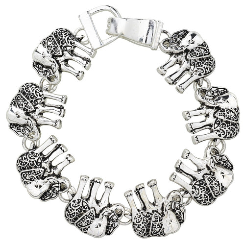 Elephant Magnetic Closured Bracelet