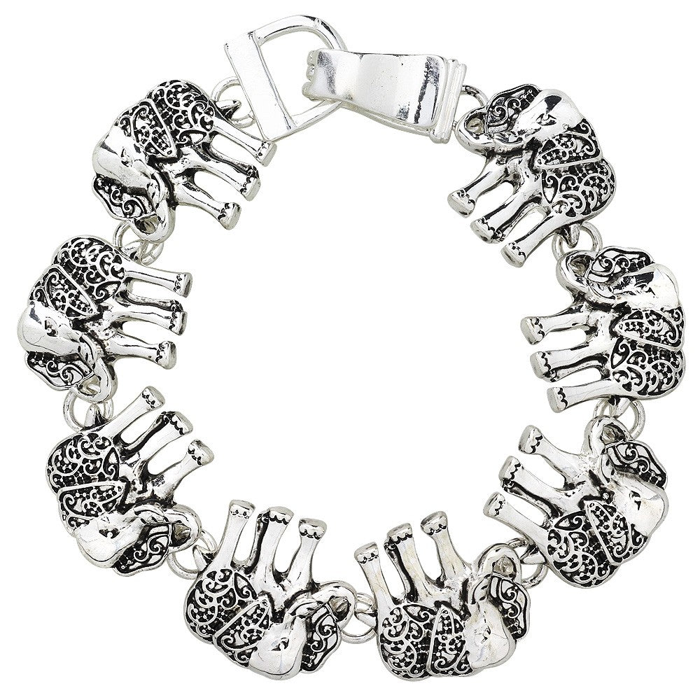 Elephant Magnetic Closured Bracelet