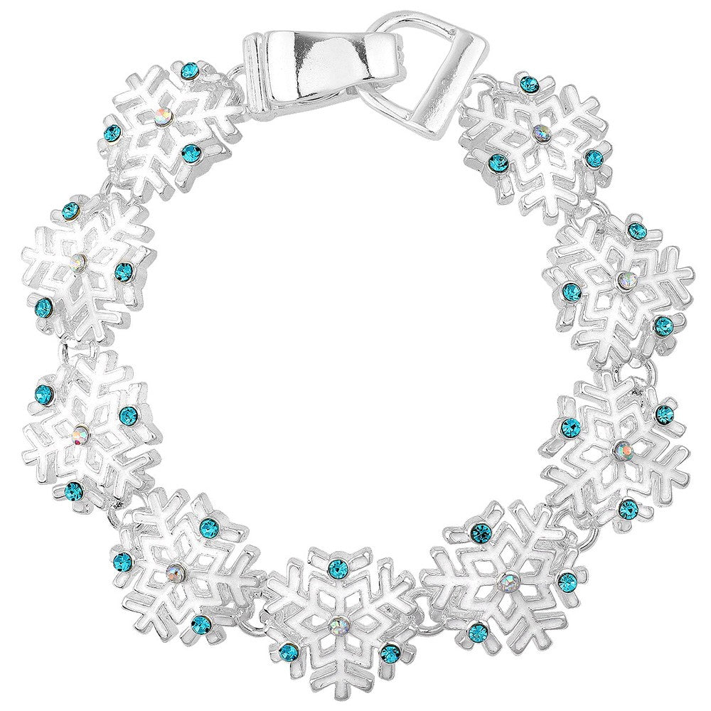 Snowflake Magnetic Closured Bracelet