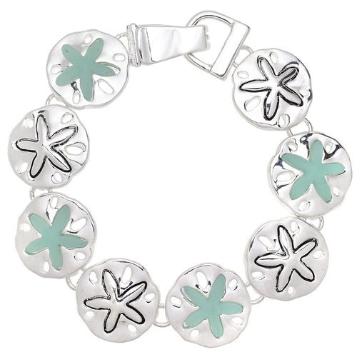Sand Dollar Magnetic Closured Bracelet