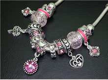 Load image into Gallery viewer, Birthstone Bracelet Multi-Color Charm Beads Silvertone