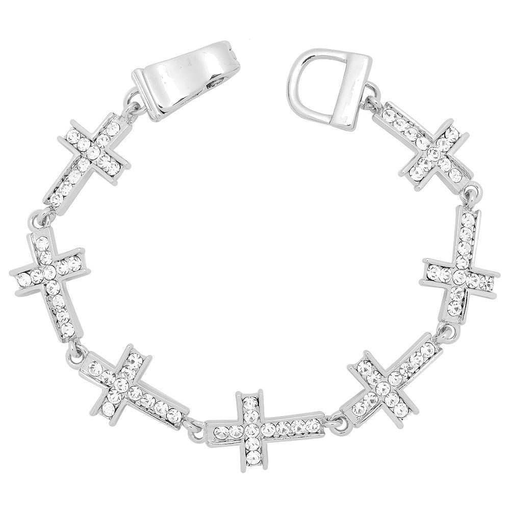 Cross Magnetic Closured Bracelet