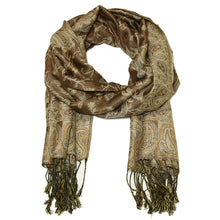 Load image into Gallery viewer, Women&#39;s Paisley Pashmina Scarf - Beige