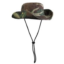 Load image into Gallery viewer, Wide Brim Boonie Hat - Green Camouflage